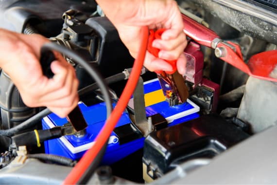 Emergency jump start for car